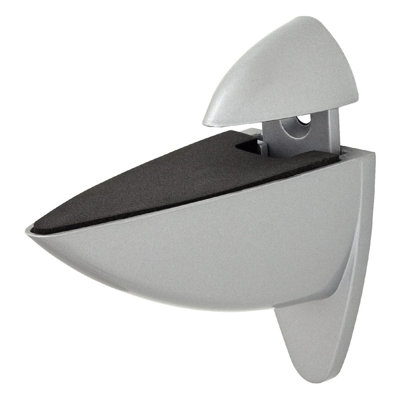Mastershelf Ara Matt Silver Clip (Pair) from B&Q