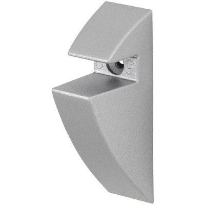 Mastershelf Silver Glass Shelf Clips 0.8Cm  (Pair) from B&Q