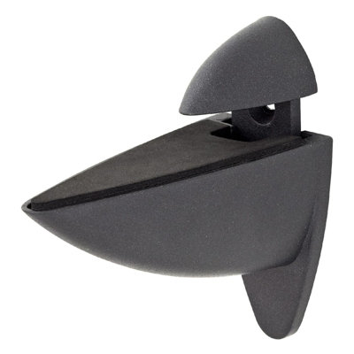 Mastershelf Ara Anthracite Style Clip (Pair) from B&Q