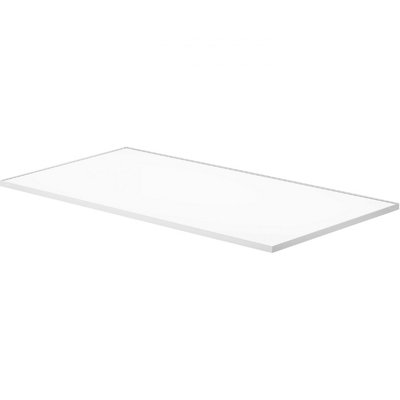 Mastershelf 80X20X0.8Cm   White Glass Shelf from B&Q