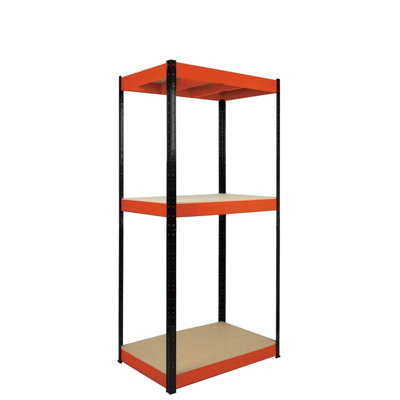 Mastershelf Boss Shelf Kit 3 Wood Shelves Red/black (H)180X(W)90X(D)60Cm from B&Q