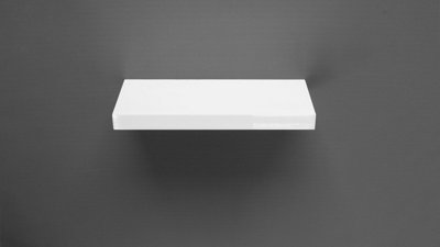 Mastershelf Gloss White Floating Shelf 45X20X3.8Cm from B&Q