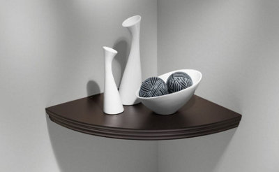 Mastershelf Profile Corner Floating Shelf 45X45X4.5Cm  Espresso from B&Q