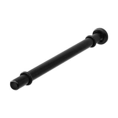 Mastershelf Black Atlas-Set Floating Glass Bracket 20X1.2Cm (Pair) (Copy) from B&Q