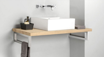 Mastershelf Chrome Sink Bracket 45Cm Deep (Each) from B&Q