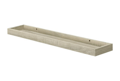 Mastershelf Vintage Oak Floating Multi Shelf 80X15X4Cm from B&Q