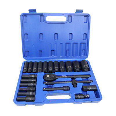 B&Q -  Tools 22Pc 1/2" Dr Deep Impact Socket Set 832mm 6 Point 3986 - Image 4