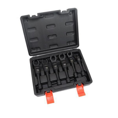 Us Pro Tools 6Pc 3/8" Dr Flexi Head Diesel Injector Line Socket Wrench Set 12-19mm 5642 from B&Q