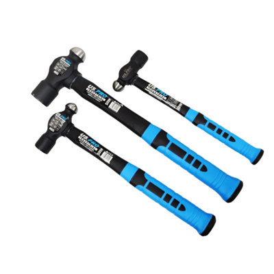 Us Pro Tools 3Pc Ball Pein Hammer Set Fibreglass Handle 8Oz 16Oz 32Oz 4605 from B&Q