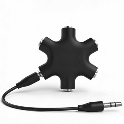 5 Way 3.5mm Stereo Jack Splitter Multi Headphone Audio Distribution Headphone Splitter Audio Adapter For Earphones And Aux Devices
