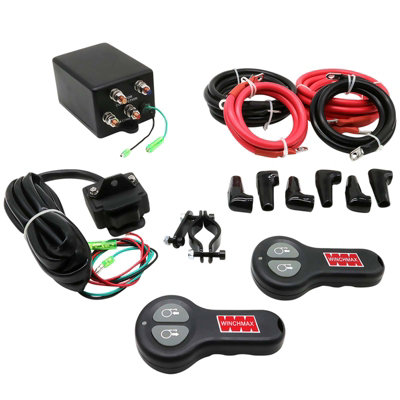 Winchmax Complete 12V Electric Winch Control BoxHandlebar SwitchTwin Wireless Remote Control from B&Q