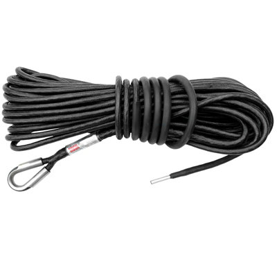 Winchmax Armourline Synthetic Rope 20M X 15.5Mm, Hole Fix. 1/2 Inch Clevis Hook.
