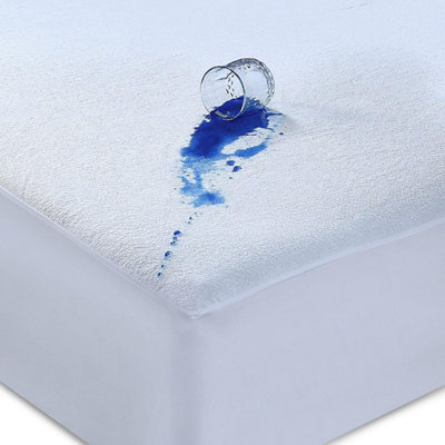 Caroline Shatuik Waterproof Mattress Protector Single,30 Cm Extra Deep Stretch Skirt Non-Noisy Terry Top Single Cover Bed(90 X from B&Q