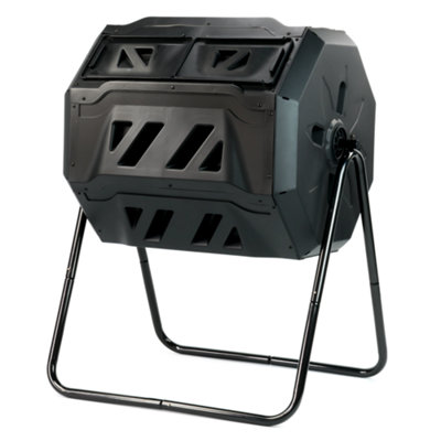 B&Q -  Compost Bin 160LRotating Tumbler Eco Friendly Waste Garden Composter & Recycling Duel Compartment