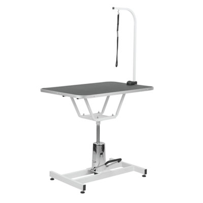 Kct Standard Hydraulic Adjustable Dog Pet Bath Grooming Table Swivel Arm Loop from B&Q