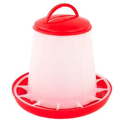 Kct Automatic Chicken Feeder 1Kg Outdoor Poultry Feed Trough Hen Bird Duck Food from B&Q