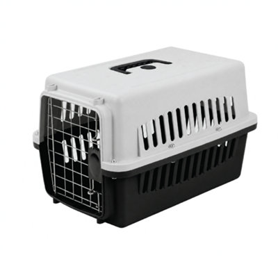 Kct Plastic Pet Carrier Small Black Crate For Cat Kitten Puppy Dog Rabbit Animal Travel Transport Box Hard Shell Sided Secure Cage Portable Sturdy - Image 3