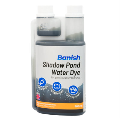 Pisces Banish Shadow Pond Dye 500Ml Water Colour Algae Control Reduce Greenwater Blanketweed Growth Grey from B&Q