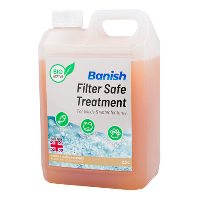 Pisces Banish Bioactive Filter Safe Pond Water Treatment 2.5L Eco Beneficial Bacteria from B&Q