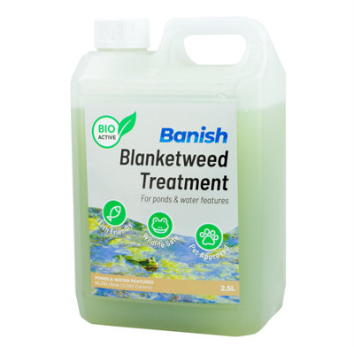 Pisces Banish Bioactive Blanketweed Pond Water Treatment 2.5L Wildlife Safe Natural from B&Q