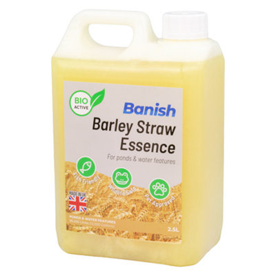 Pisces Banish Bioactive Barley Straw Essence Pond Water Treatment 2.5L Wildlife Safe from B&Q