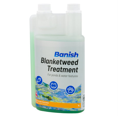 Pisces Banish Blanketweed Pond Water Treatment 1L String Algae Remover Blanket Clear from B&Q