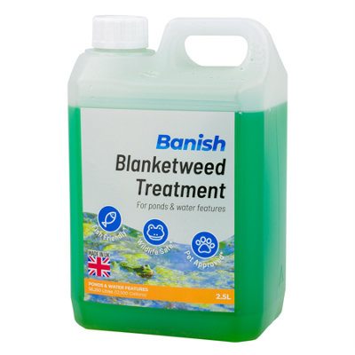 Pisces Banish Blanketweed Pond Water Treatment 2.5L String Algae Remover Blanket Clear from B&Q