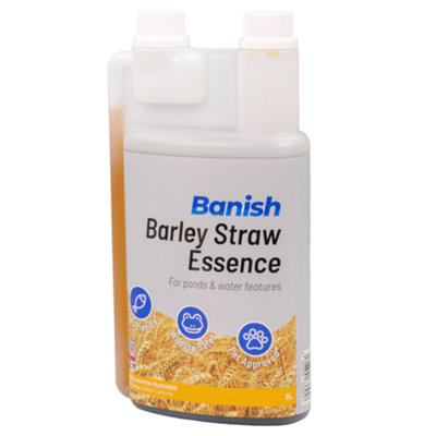 Pisces Banish Barley Straw Essence Pond Water Treatment 1L Green Algae Blanketweed from B&Q