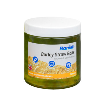 Pisces Banish Barley Straw Extract Balls 500Ml Pond Green Water Treatment Blanketweed Duckweed Algae from B&Q