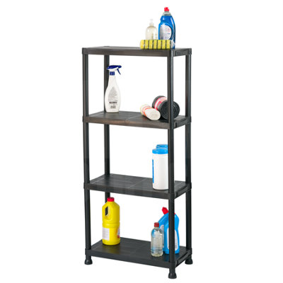 Kct 4 Tier Plastic Garage Shelving Shelves Home Shelf Storage Unit For Office, Shed, Workshops Light