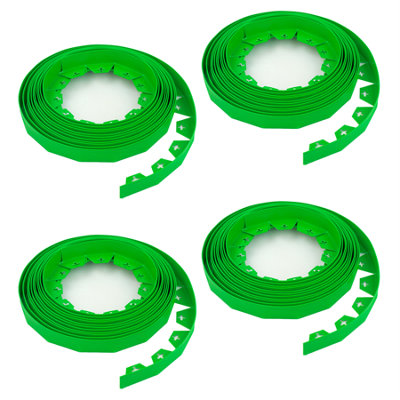 B&Q -  40M Metre Green Flexible Plastic Lawn Edging Grass Border With Pegs Garden Edger Heavy Duty Flower Bed