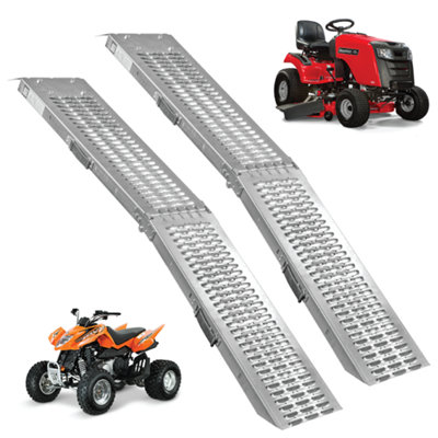Kct Heavy Duty Vehicle Loading Ramp 2 Pack Bike Scooter Lawn Mower Car Truck Trailer Van Ramps