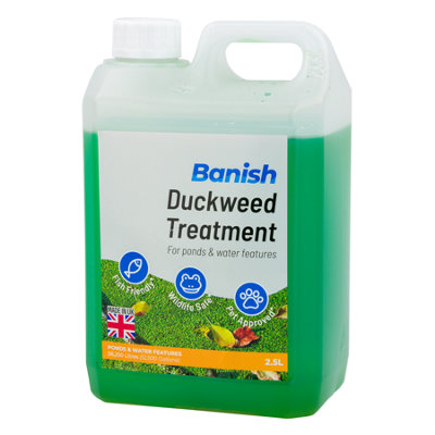 Pisces Banish Duckweed Pond Water Treatment 2.5L Weed Control Buster Fish Algae Clear from B&Q