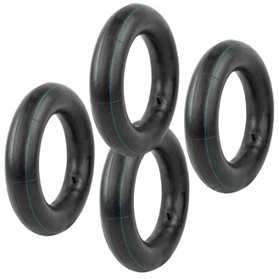 Kct 4Pc 4.80 4.00-8 Wheelbarrow Inner Tube With Straight Valve Stem (Tr13) To Fit 16 Wheel