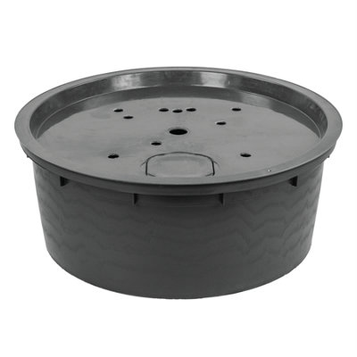 Pisces 150L Pond Sump With Lid Round Bucket Garden Water Feature Tub Pebble Pool Wildlife Reservoir Refuge Fish Heavy Duty Cover from B&Q