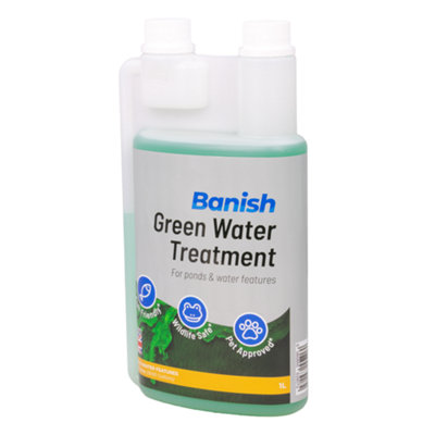 Pisces Banish 250Ml Green Water Treatment Pond Algae Remover Clarifier Cleaner Cloudy from B&Q