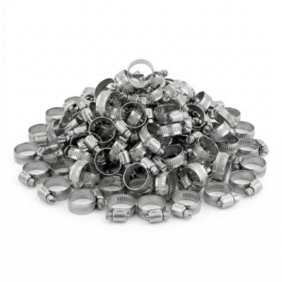 Kct Universal Hose Clips50 Bulk Trade Pack 20-32mm 304 Stainless Steel Metal Clamps For Air/fuel/water/plumbing/bath Pipes from B&Q