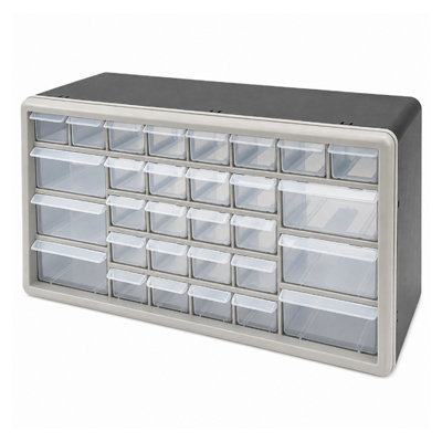 KCT 30 MULTI DRAWER PLASTIC STORAGE ORGANISER DRAWERS CABINET UNIT GARAGE WALL - Image 3