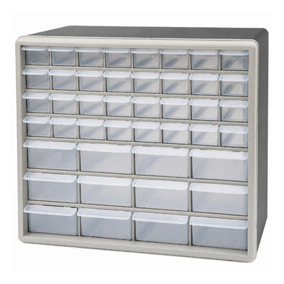 B&Q -  44 Plastic Multi Drawer Storage Organiser Drawers Cabinet Garage Unit Wall Mountable - Image 4