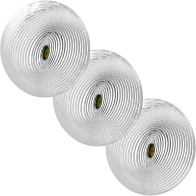 B&Q -  3 Pack Bird Deterrent Reflective Flashing Spinner Heron Pest Scarer Reflecting Shiny Spinning Garden Fish Pond Protection Set Of 3