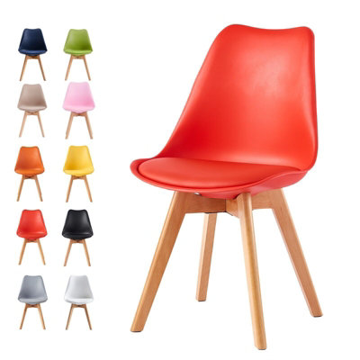 MCC Eva - Dining Chair - Red - Polypropylene - Image 3