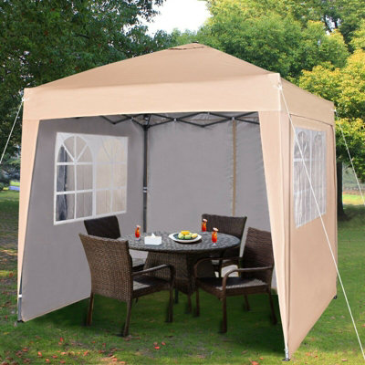 Mcc Direct 2X2 Pop Up Gazebo With Sides Beige
