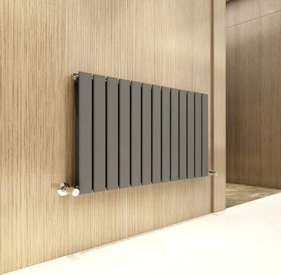 Mcc Direct Double Flat Panel Vertical Column Radiator 600X884 Mm By Anthracite
