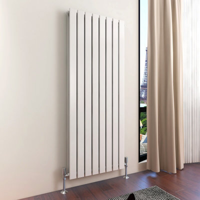 Mcc Direct Double Flat Panel Vertical Column Radiator 1600X544 Mm By White