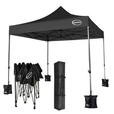 Maximus Mcc Direct 3X3 Heavy Duty Pop Up Gazebo Ns Black