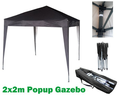 Mcc Direct 2X2 Pop Up Black Gazebo from B&Q