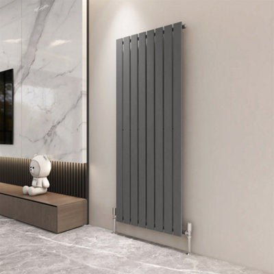 Single Flat Panel Vertical Column Radiator (H)1600mm By Mcc Direct