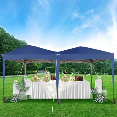 B&Q -  3X6 Pop Up Gazebo Marquee No Sides Blue