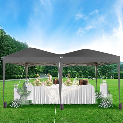 B&Q -  3X6 Pop Up Gazebo Marquee No Sides Grey