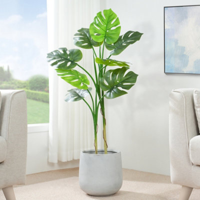 Mcc Direct Artificial Plant Monstera Tree Indoor House Plant 110Cm